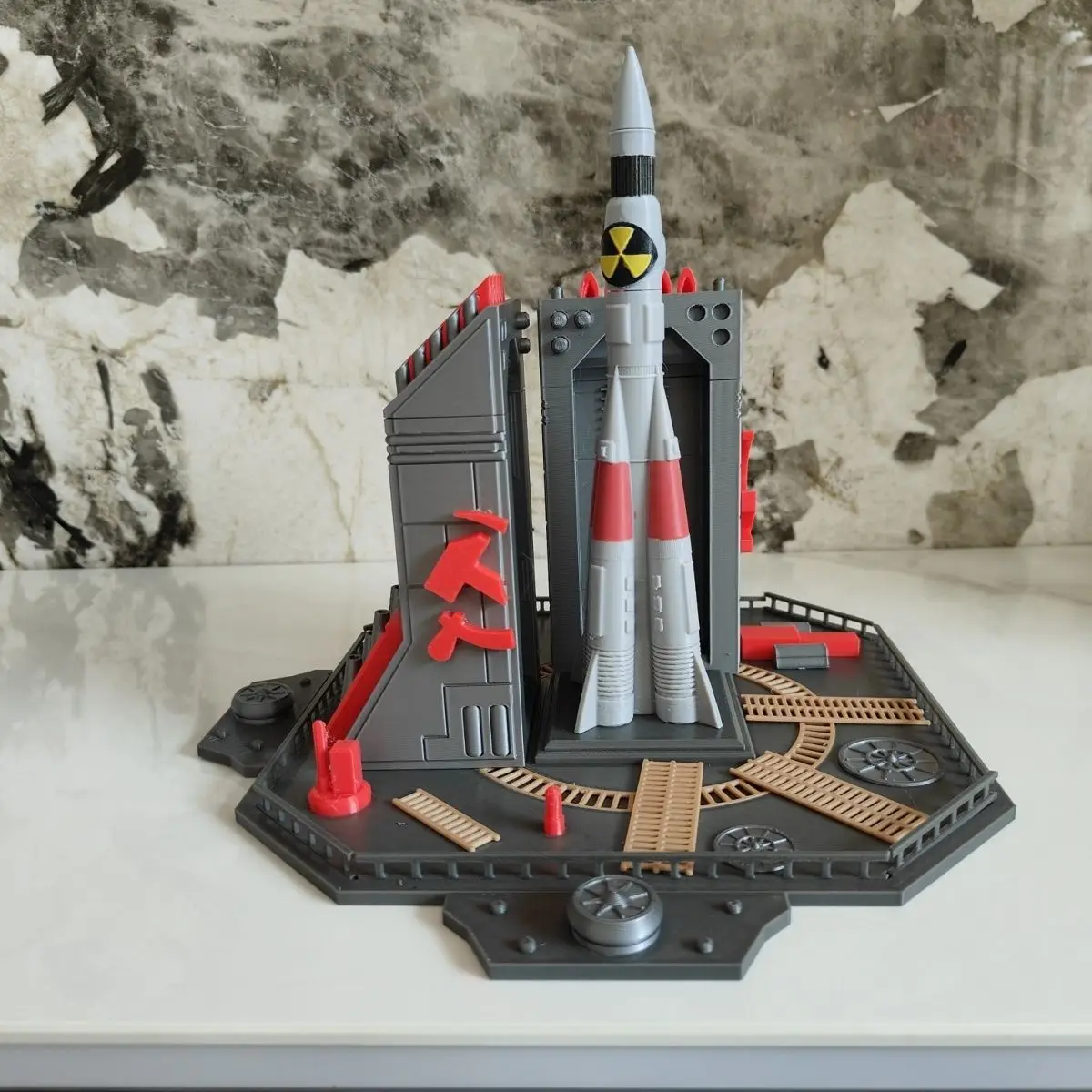 3D 프린팅된 소련 핵미사일 모형, 커맨드 컨커 레드 알렛, 가정 사무실 책상 장식, 팬들을 위한 수집용 선물