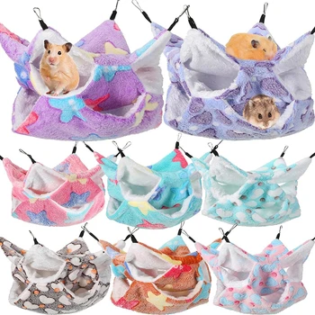Amaca per criceti Roditore Letto per criceti Accessori per ratti Amaca per ratti Amaca per roditori Guinea Pig House CXW04