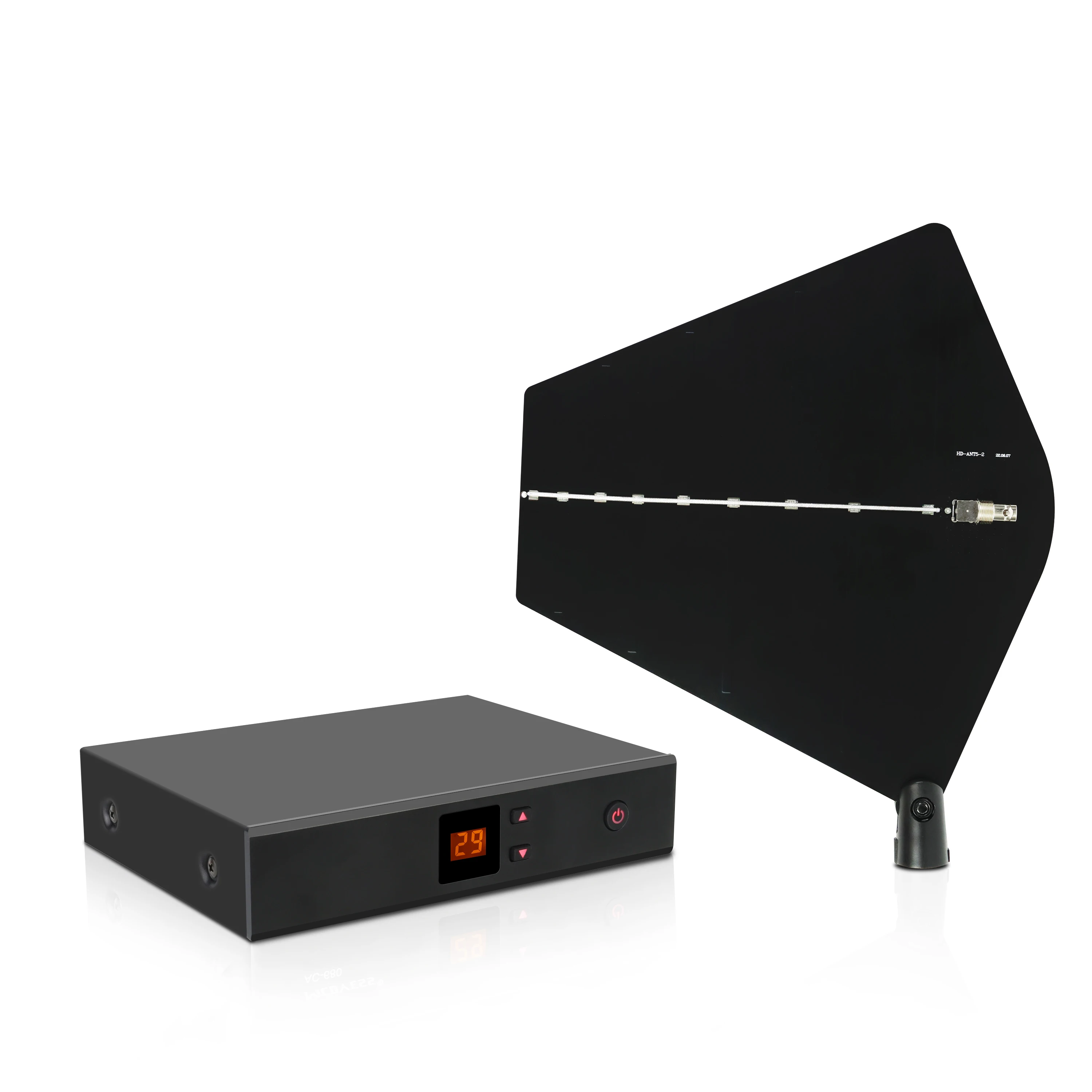 happymusic AC-680 Active Antenna Combiner Kit UHF 400-950MHZ Antenna Combiners Splitter for In-Ear Monitoring System