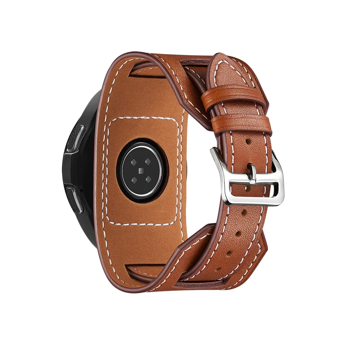 Premium Leather Smartwatch Strap – Universal Fit, 20/22mm