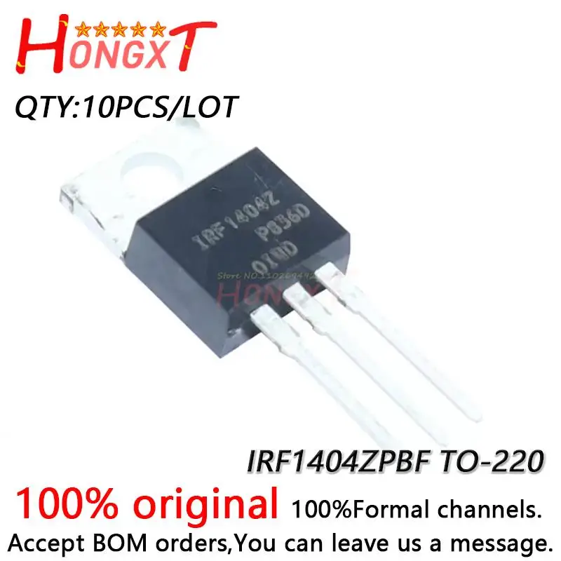 

10 шт. 100% Новый оригинальный IRF1404Z IRF1404ZPBF TO-220 IRF1404ZSTRLPBF F1404ZS TO-263 N-Channel FET 40V 180A.