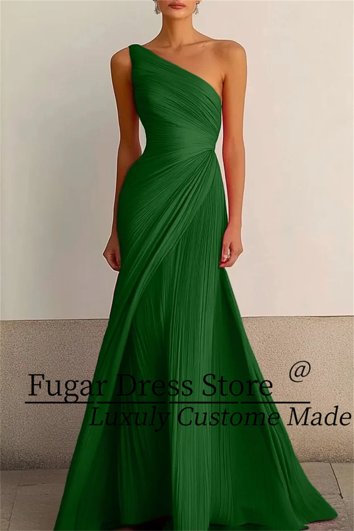 Formal High-end Party Prom Dress Women Evening Dresses Sexy One Shoulder Maxi Dress