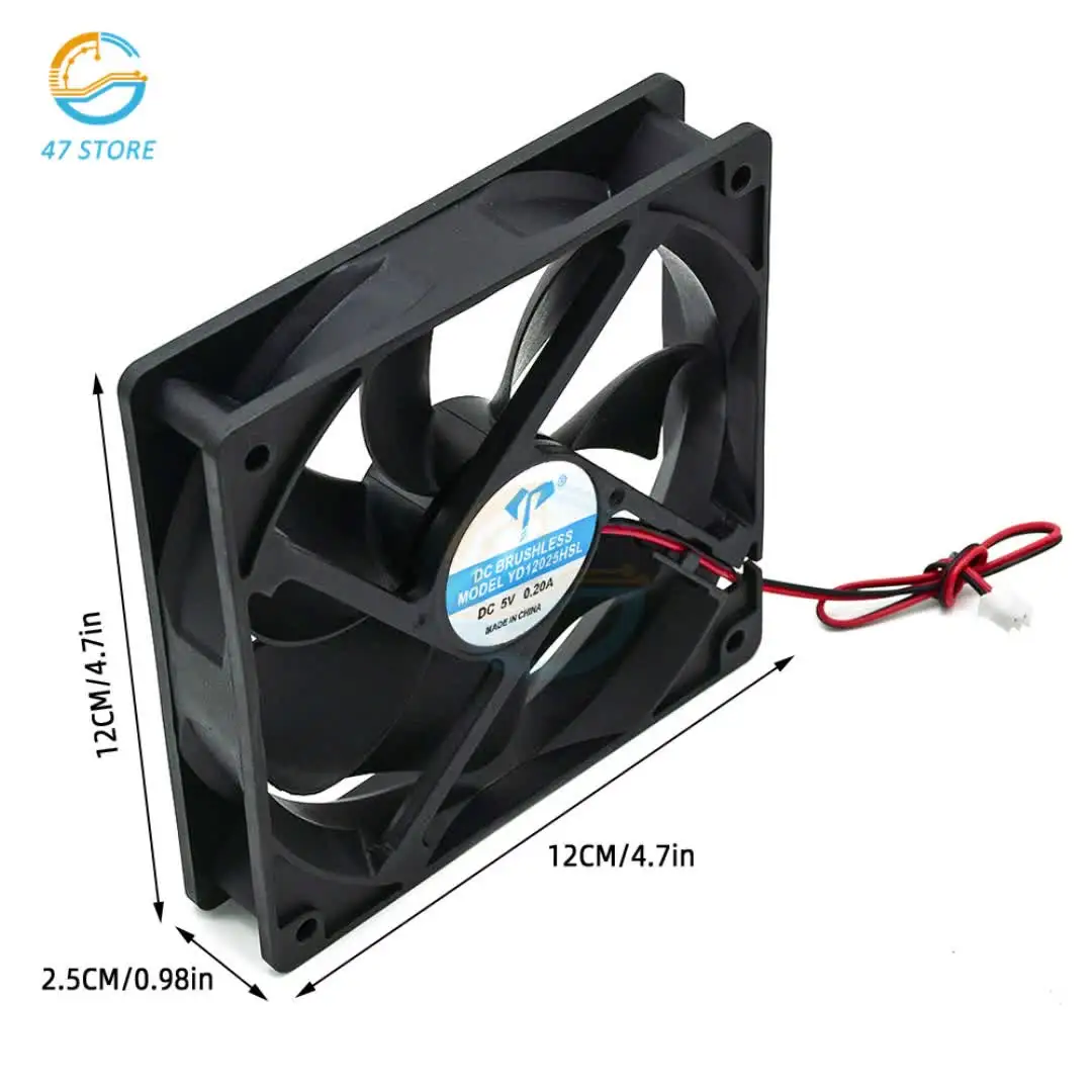 27% sur Ventilateur de refroidissement 12cm 12V 4A PWM 4 broches CPU