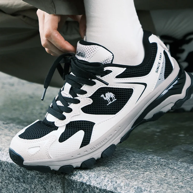 GOLDEN CAMEL 남녀공용 스포츠 러닝화, 메쉬 스니커즈, 통기성 야외 캐주얼 신발, 레트로 조깅화, 2023 신상