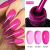 MEET ACROSS 8Pcs/Set Jelly Glass Gel Nail Polish Set Crystal Nude Pink Semi Permanent UV Gel Kit For Naill Art Manicure Vernis 4