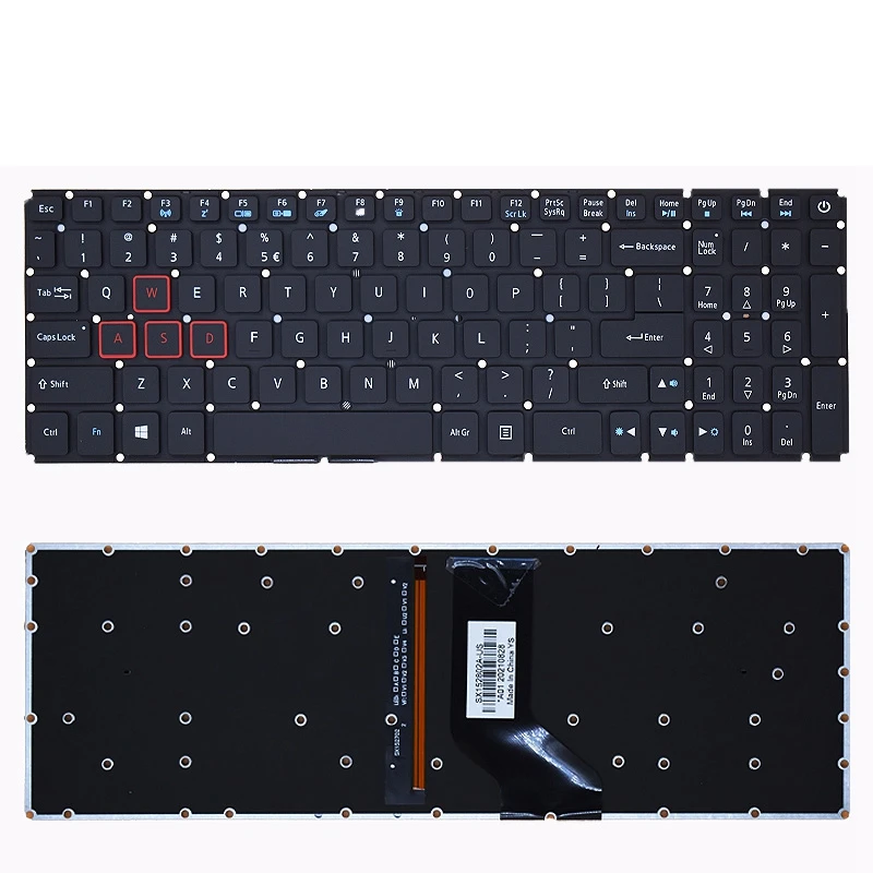 Eua para Acer Helios 300 G3571 G3-572 G3-57272yf Ph317-51 Ph315-51 Ph317-52 N17c1 Nk. I1513.053 Teclado Retroiluminado ru sp br - Imagem 3