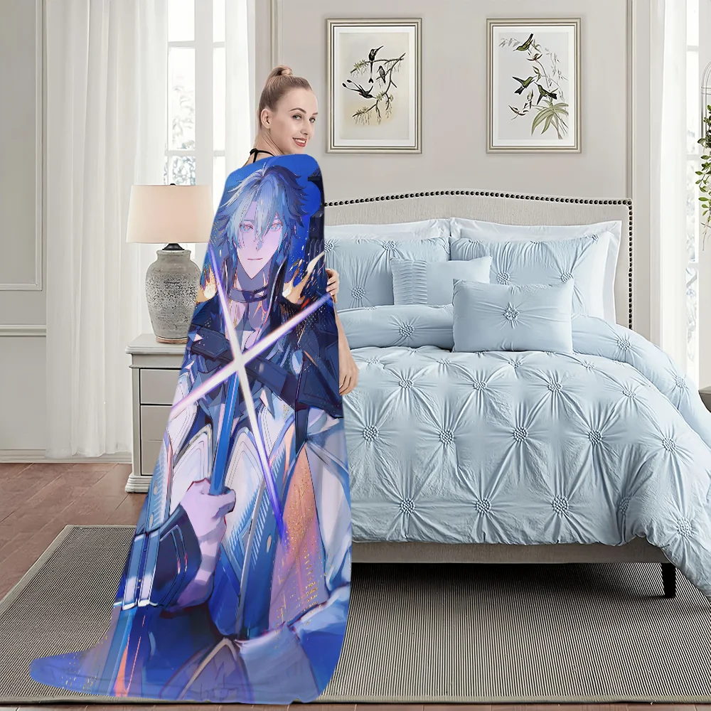 thumbnail image 2 of Honkai Star Rail Acheron Anime Blanket – 80x60 Inch Super Soft Flannel Throw Blanket, Lightweight & Warm For Couch, Bed, Kids, Adults 2 of 6