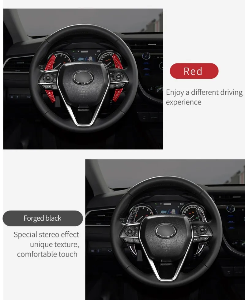 T-carbon Steering Wheel Shift Paddle For Toyota Camry Corolla Avalon Levin RAV4 2018-2020 Carbon Fiber Paddle Shifter