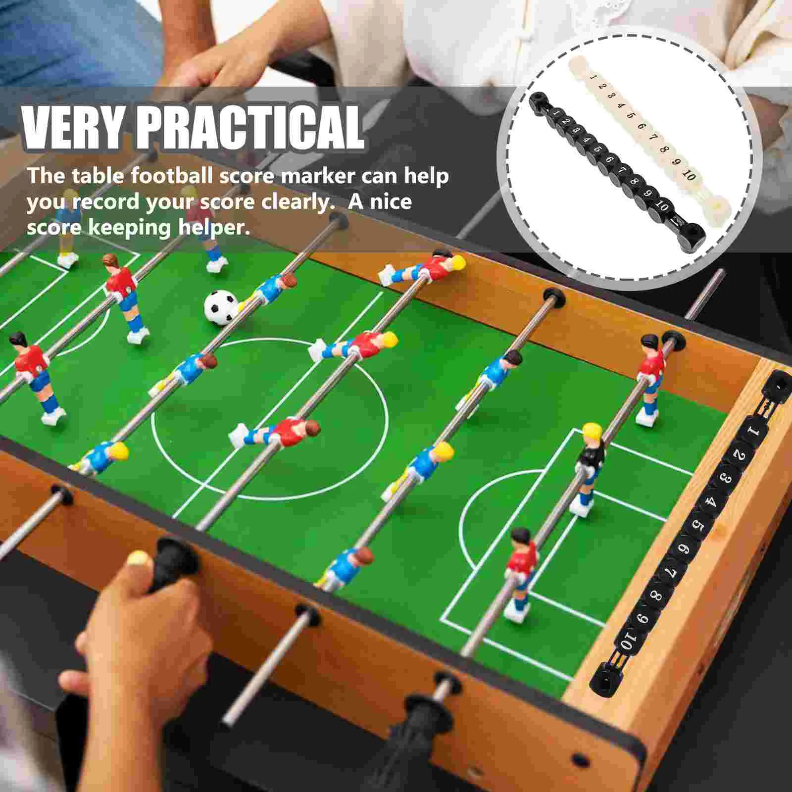 2Pcs Foosball Score Counters Multifunctional Scorekeeper Bars Table Football Scoring Markers