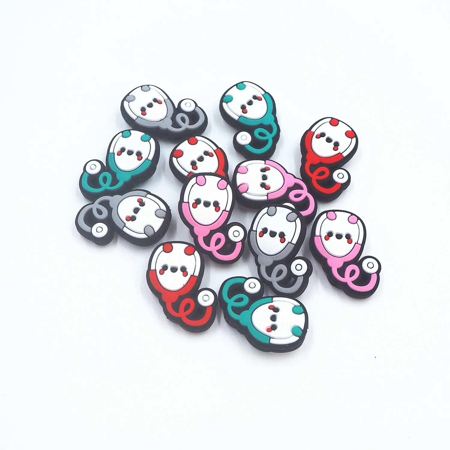 Chenkai 50PCS Heart Focal Beads For Pen Beadable Pen Silicone Charms  Character Beads For Pen Making DIY Baby Pacifier Chains - AliExpress