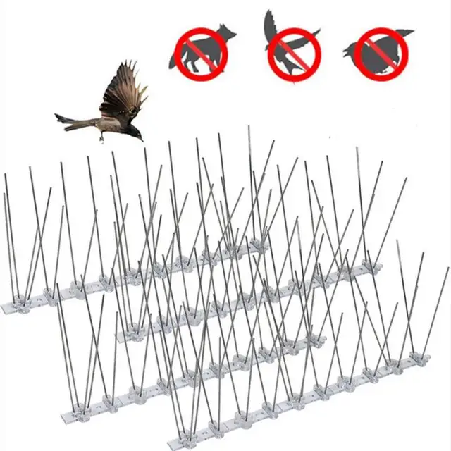 Anti Madár Rozsdamentes Acél Tüskecsík És Galamb Tüskék Elrettentő Műanyag Repelle Madárhegennyiség Visszaszorító A Galambhoz