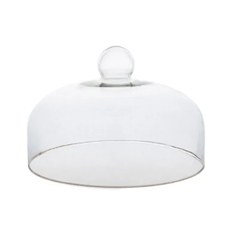 Dome Glass Cake Cover Transparent Food Tent Dessert Cake Cheese Dustproof Glass Tall Cover Table Decoration Home Kitchen Supply glass cake cover