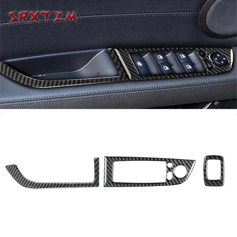 Car Styling Carbon Decal Car Window Lift Button Switch Panel Cover Trim Sticker For Bmw Z4 E89 2009 - 2016 Lhd