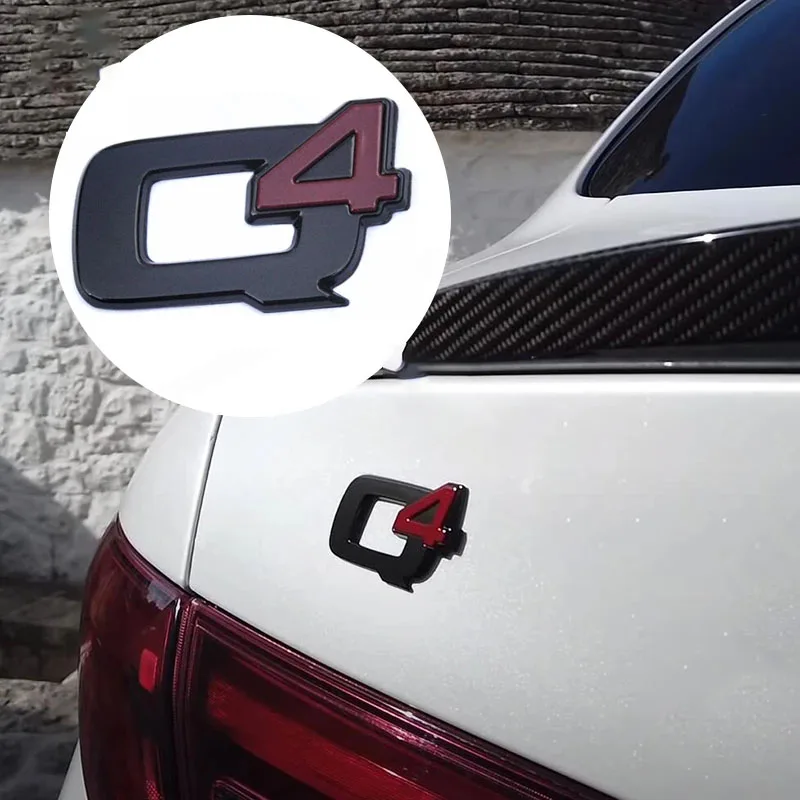 Черная наклейка Q4 Автомобильный логотип Стайлинг эмблема s для Alfa Romeo Giulia Stelvio