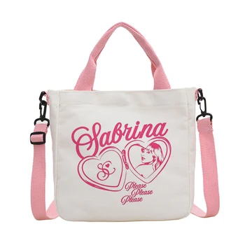 Borsa tote Sabrina Carpenter, borsa a tracolla Y2K, torba na zakupy, sac cabas, totebag da donna