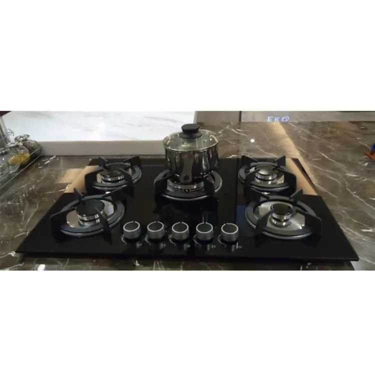 Five burner Gas Stove Commercial Gas Stove burner Countertop Kitchen 5 Cooker