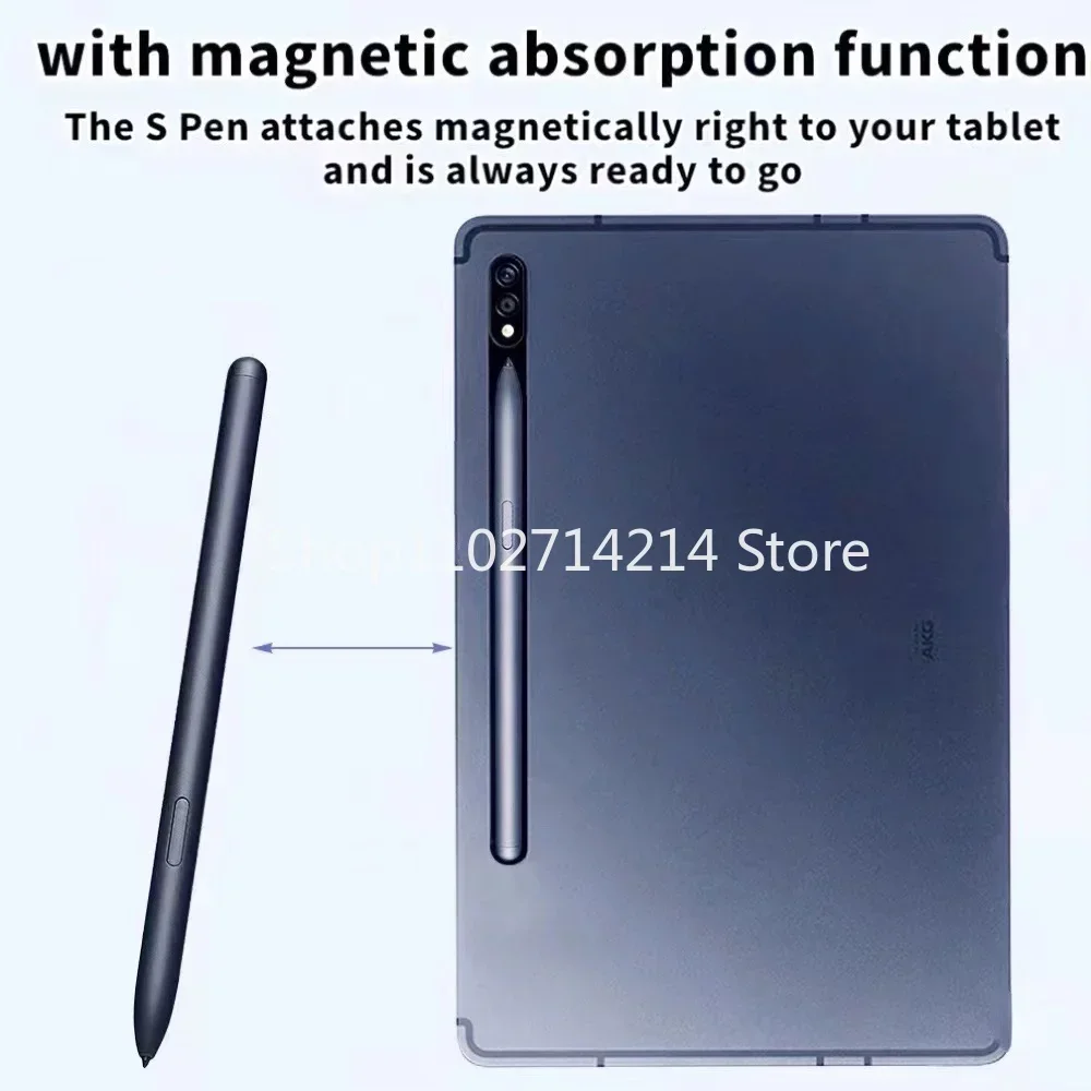 태블릿용 삼성 스타일러스 S 펜, 탭 S6Lite S7 FE S7 S7Plus S8 S8Plus 터치 드로잉 스타일러스 터치 펜 (블루투스 없음)