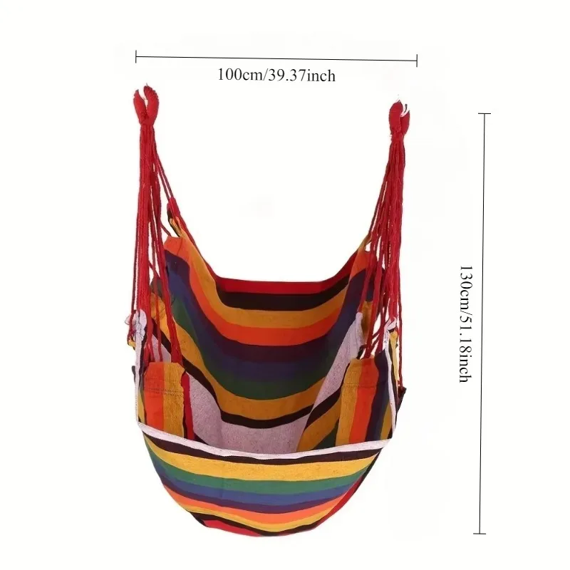 Hammock Chair Outdoor Camping Portable Swing Canvas Leisure Hanging Hammock for Travel Outdoor Furniture