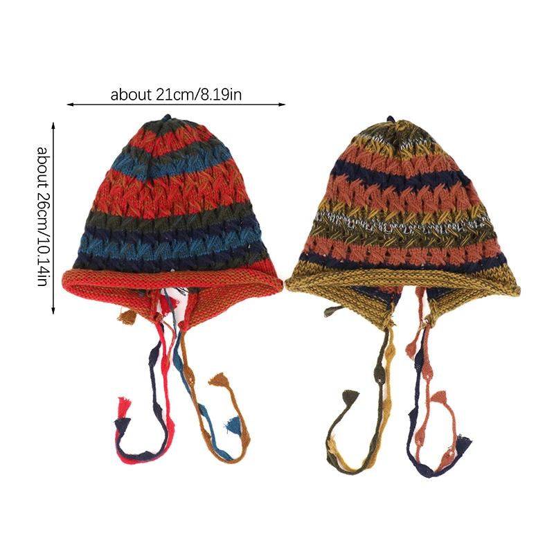 1PC New and high quality Decor Elastic Thick Hollow Out Beanie Soft Warm Regular Fit Ear Protection Lady Winter Hat