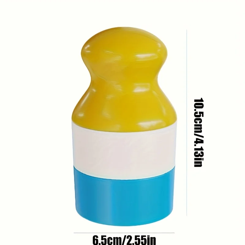 1개 리필 가능한 자외선 차단제 디스펜서 및 롤러 어플리케이터 트위스트업 컨테이너 여행용 누수 방지 이중 칸막이 디자인 일상 사용