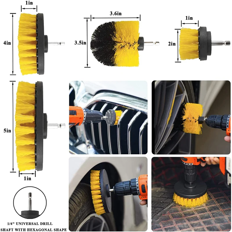 

Car Wash Detailing Brush Tools for Voiture Tire Rim Cleaning Detail Brush Set for Automóvil Interior Exterior Limpieza Coche