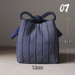 Portable Denim Tea Set Organizer Bag with Large Storage Capacity - M (7)