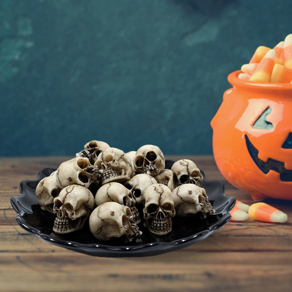 20Pcs Skeleton Statues Ornament Decorative Halloween Decorative Skeleton Model Creative Festival Theme Party Haunted House Decor