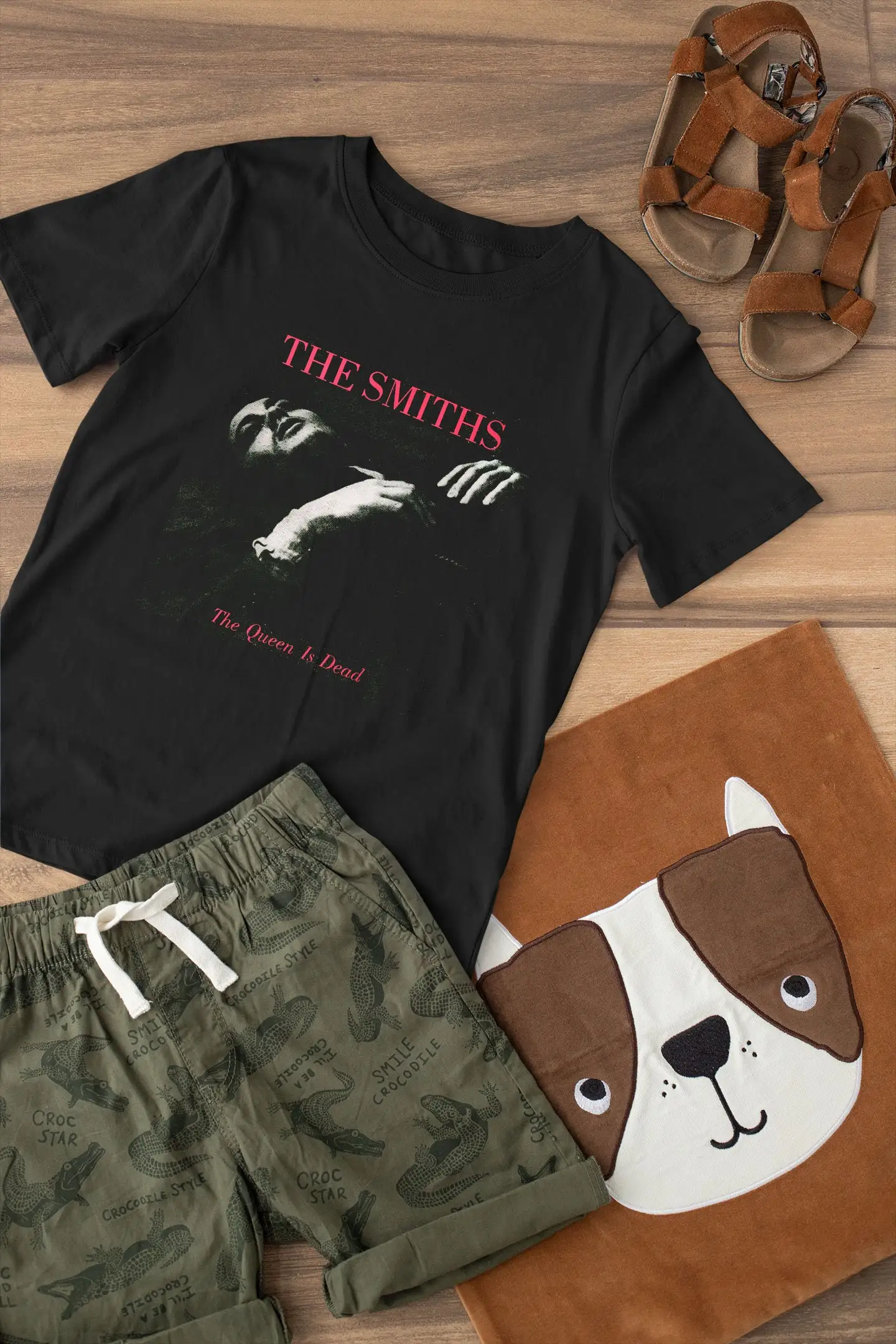 The Smiths The Queen Is Dead Vtg T-Shirt Nera Da Donna Da Uomo
