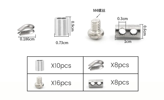 Cavo In Acciaio Inox 304 - 20m X 2mm Con Accessori Per Appendere Quadri, Decorazioni E Lavori Fai-Da-Te