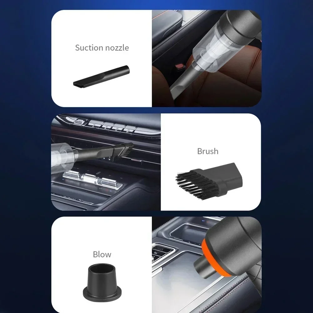 Wireless Car Vacuum Cleaner 6000Pa 120W Cordless Handheld Auto Portabale Vacuum High-power Vacuum Cleaner For Home Office Car 6