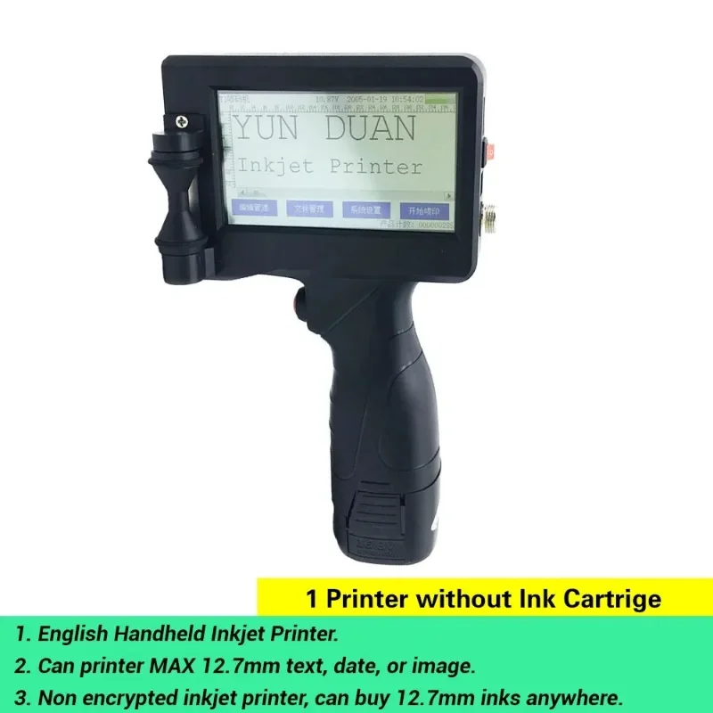 

Portable printer Touch screen printing machine Plastic bottle printing Handheld inkjet printer kit expiry date mark