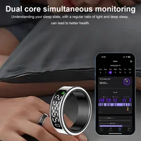 SY01 Smart Ring With LED Screen Bluetooth Health Monitoring Blood Oxygen Sleep Heart Rate Multi-sport Modes Waterproof IP68&5ATM - Image 2