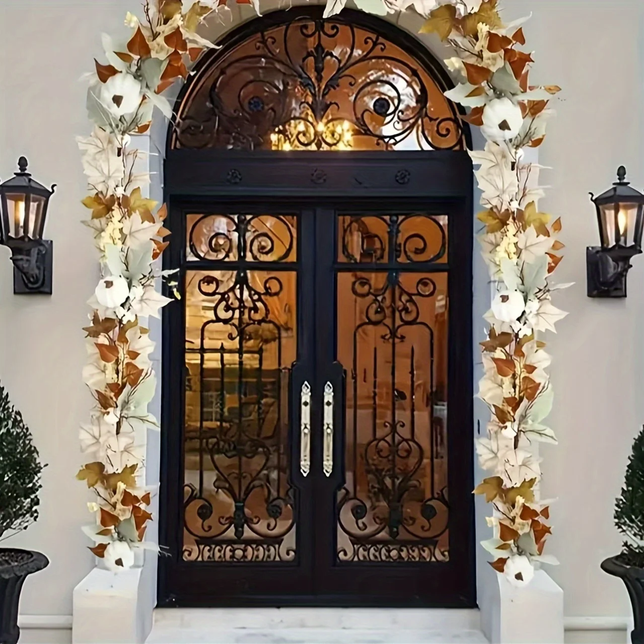 Maple Leaf & Pumpkin Wreath 5