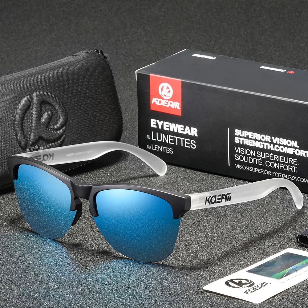 KDEAM Ultralight Men's Polarized Sunglasses TR90 Outdoor Driving Fishing Glasses 