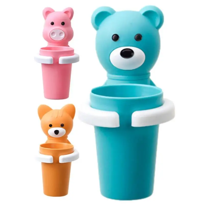 Wall-Mount Cartoon Mouthwash Cup Cute Water Cup Children Toothbrush Toothbrush Holder Anti-acceptance Wash Set toothbrush holder
