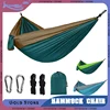 Outdoor Camping Hammock Portable Nylon High Strength Parachute Fabric Hanging Bed Hammock with Nylon Color Outdoor Furniture 1