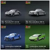 Bburago 1:64 Porsche 911 Gt lamborghini Ferrari 1959 Cadillac Miniature Alloy Diecast Vehicle Cars Model Collection Toy Gifts 1
