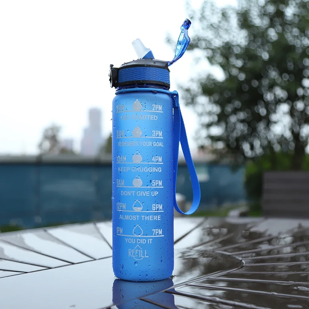 1 Liter Sports Water Bottle Leakproof Drinking Outdoor Travel Gym Fitness Jugs for Kitchen