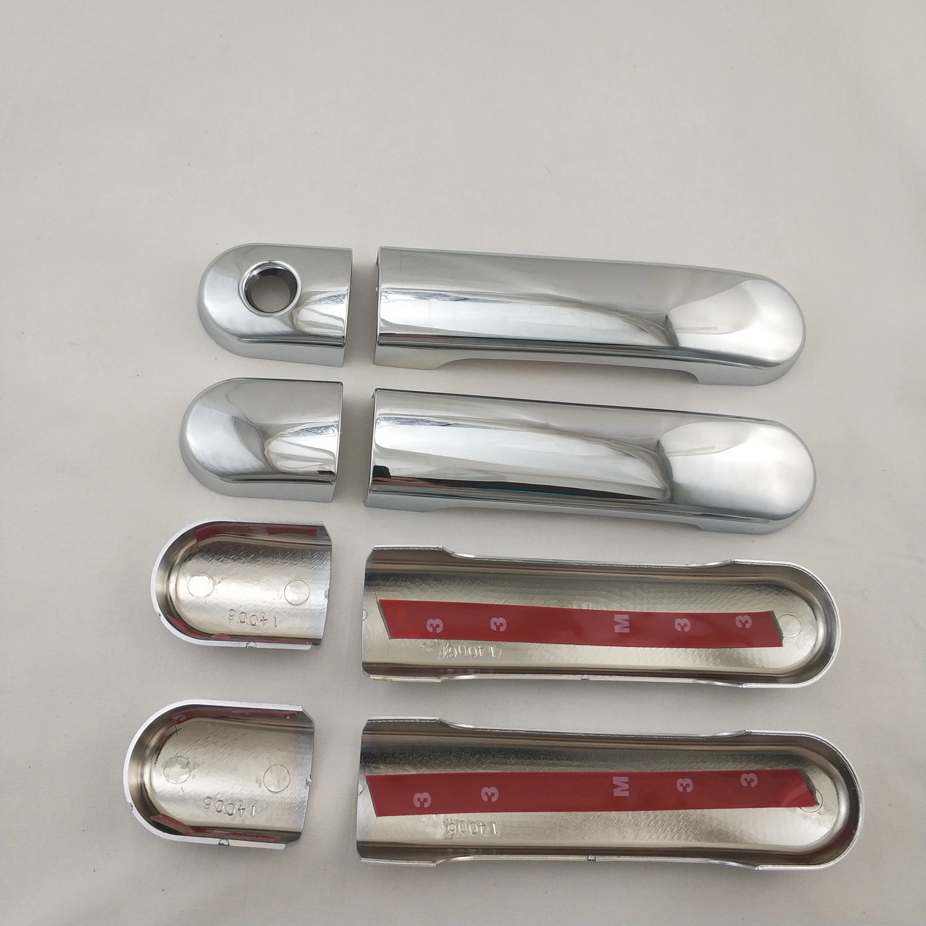 Exterior Trim Covers 4-Piece Chrome Door Handle Bowls For Toyota