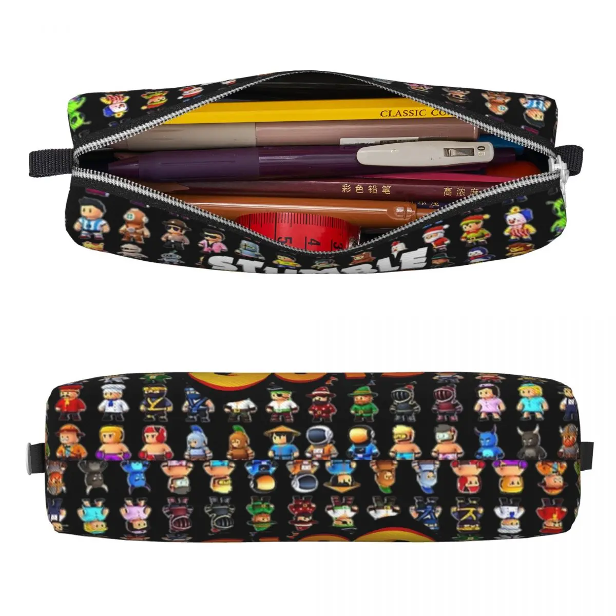 New Stumble Guys Game Cartoon Pencil Case Pencil Pouch Pen Box for Student Big Capacity Bag Students School Gift Stationery