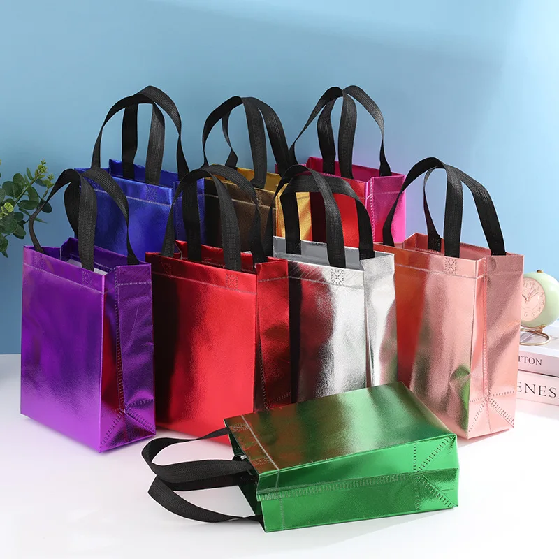 StoBag 25pcs Wholesale Non-woven Bags Tote Gift Packaging Storage Shopping Portable Fabric Reusable Pouch Custom Logo(Extra Fee) 5