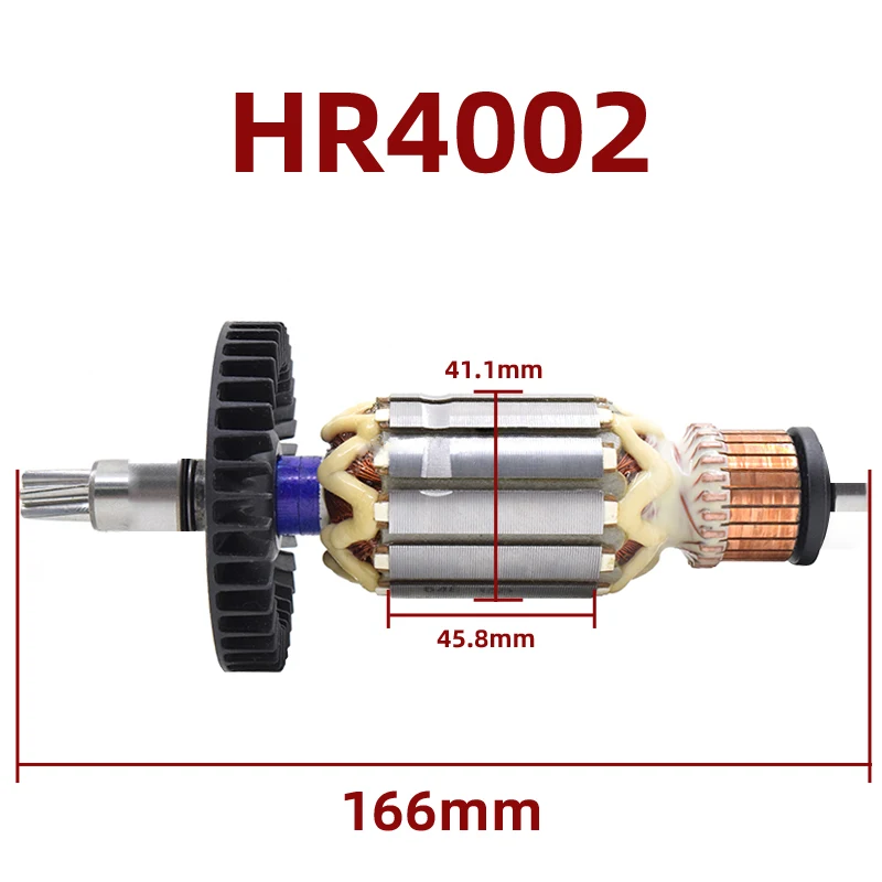 Armature Rotor Accessories for Makita HR4002 Electric Hammer Electric Pick Anchor Replacement