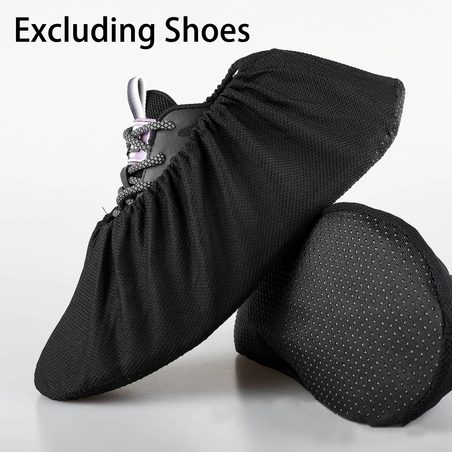 Black Shoe Covers Reusable Mesh Shoe Cover Adults EU 36-44 Household Thick Washable Shoes Covers Non-slip Guests Family Tools
