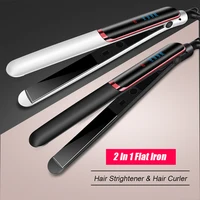 Professional Hair Straightener Ceramic Ionic Fast Heat-Up Hair Flat Iron Negative Ion  Iron Lcd Display Hair Straightener 1
