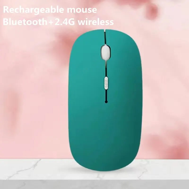Wireless Mouse 1 PC ITLY Rechargeable Wireless Bluetooth Mouse 2.4G USB Mice Android Windows Tablet Laptop Notebook PC IPAD Mobile
