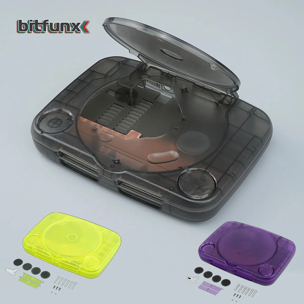 Bitfunx Guscio Di Ricambio Per Ps1/Ps Una Custodia Trasparente Per Console Psx Materiale Abs Custodia Psx Shell Ps1