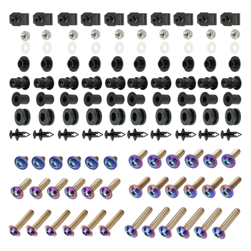 Kit Bulloni Carenatura Per Yamaha YZF R6 1999-2002 - Colore Blu - Foto 3