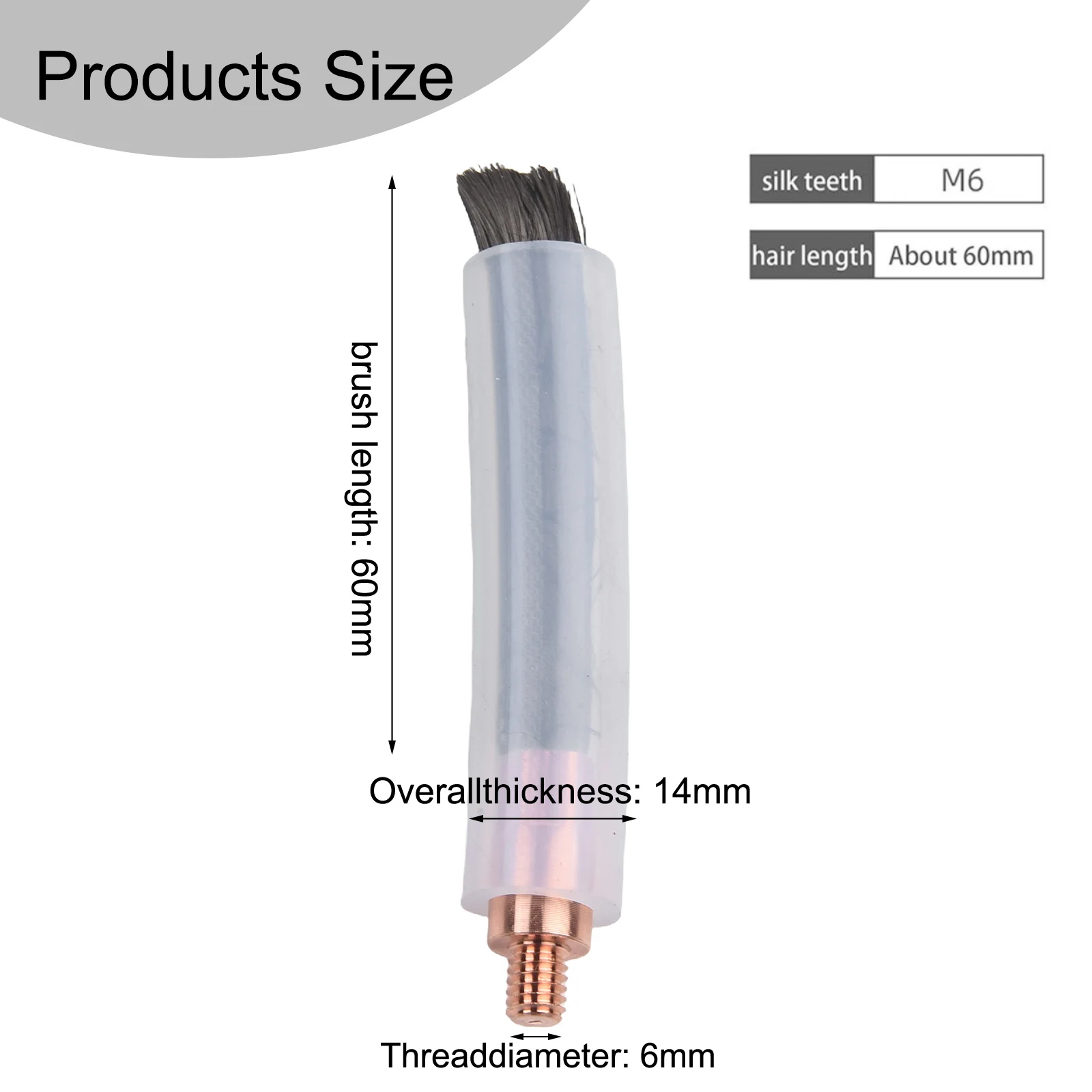 Pickling TIG WIG MIG MAG Brush M6 M8 M10 Cover Cleaning Tool Weld Cleaner Weldseam Carbon Fiber Brush/Acid Scrubbing Brush