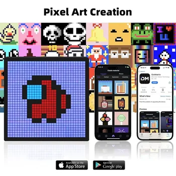 LED Smart Pixel Display Night Light Smart APP 2