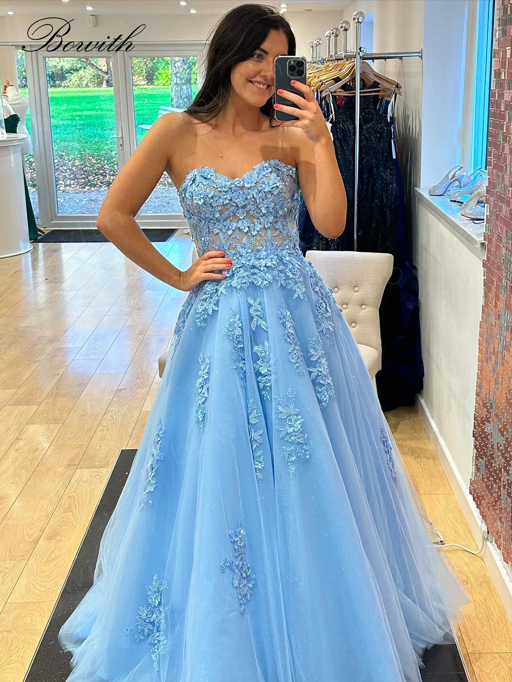 エレガントなプロム付きイブニングドレス,取り外し可能な袖付きドレス  